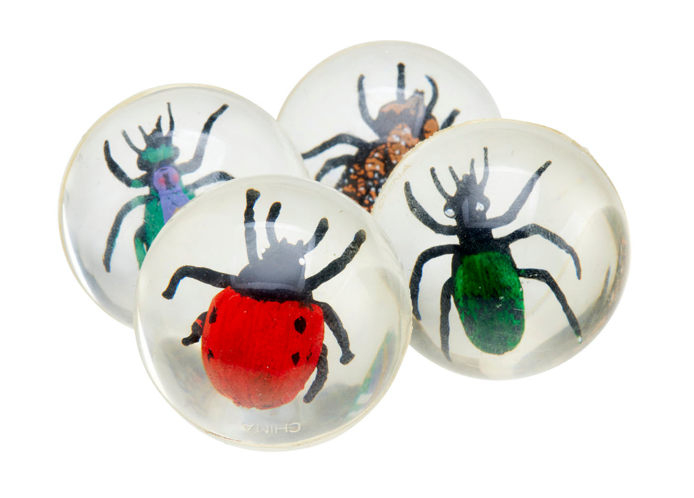 Mini Beast Bouncy Balls - set of 4 - Halloween Fun