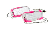 Sensachew Chewable Chewy Dog Tags - Pink