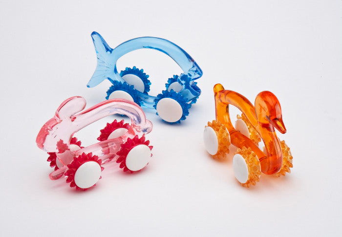Animal Four Wheel Massagers, set of 3