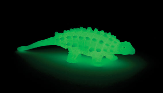 Glow In The Dark Scrunchy Fidget Dinosaur, Single