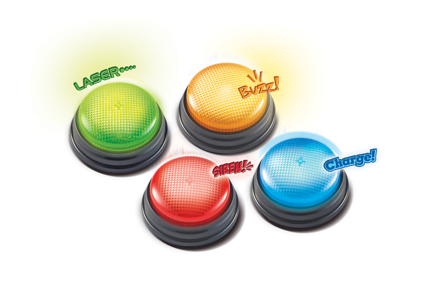 Light & Sounds Answer Buzzers - Set of 4