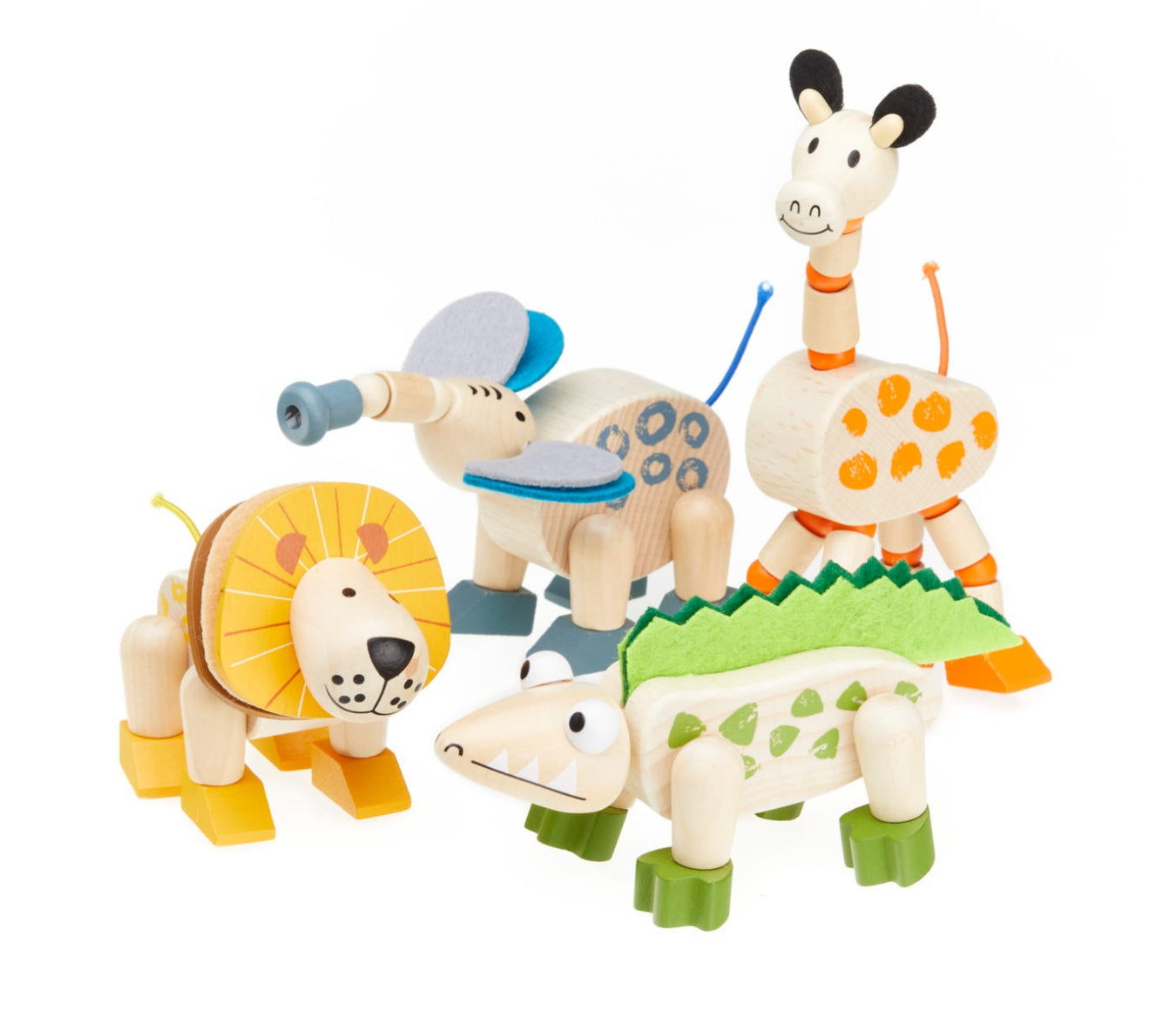 Wooden Flexi Jungle Animal