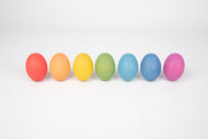 Rainbow Wooden Eggs