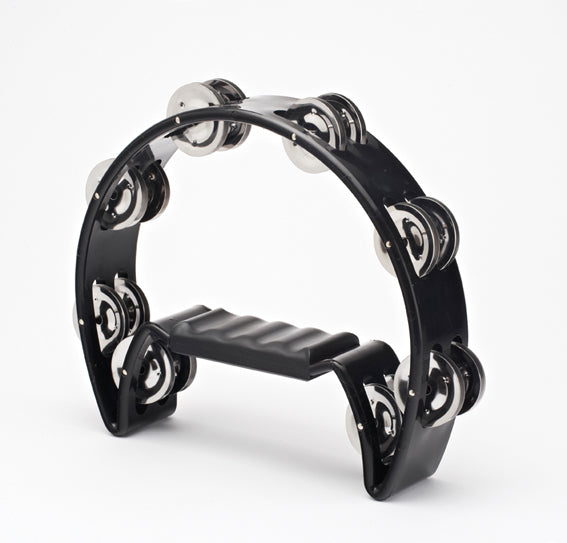 Half Moon Tambourine - Black