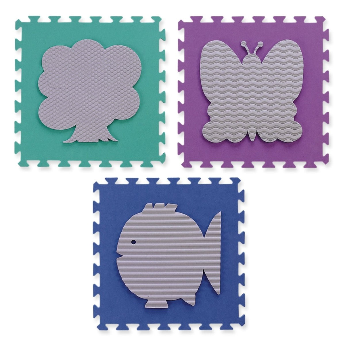 Tactile Square - set of 6 pieces