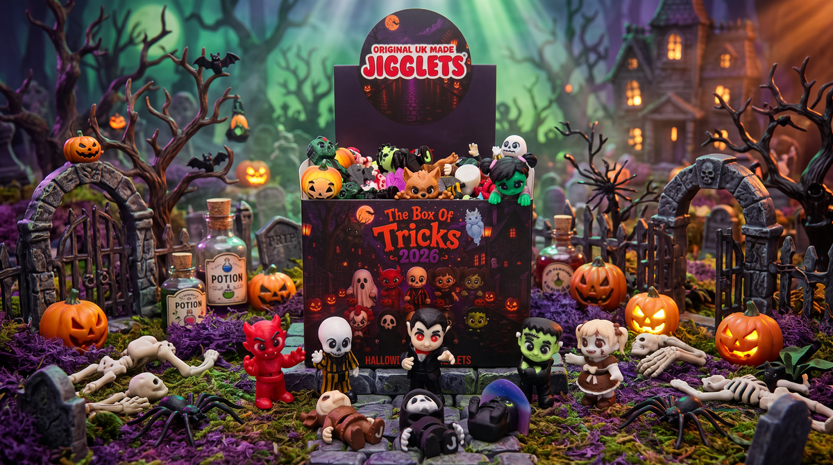 Jigglets - Halloween Box of Tricks - Set of 4 - Fidget Collectibles