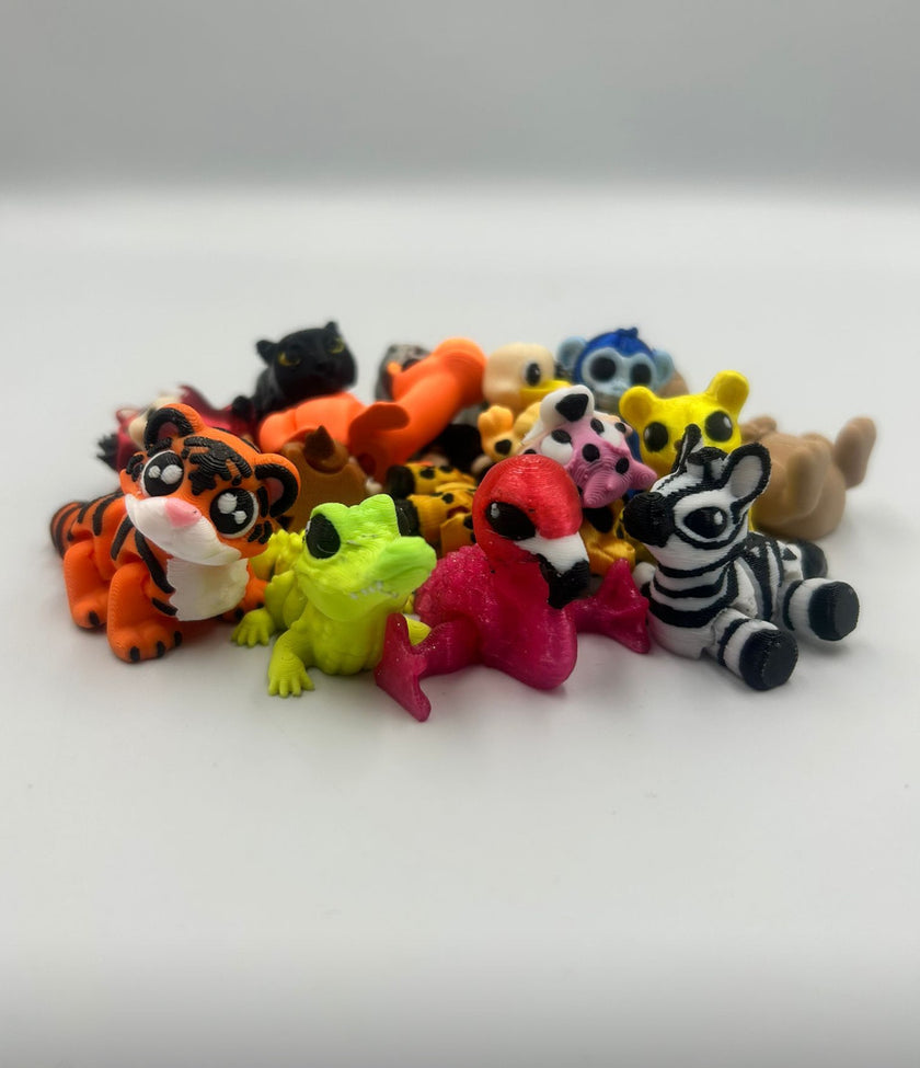 Jigglets - Adventure through the Safari - Set of 4 - Fidget Collectibles