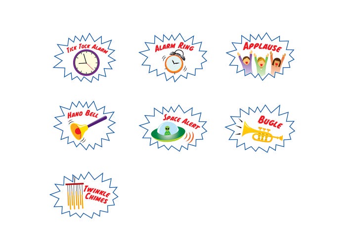 No Yell Bell - with 7 sounds