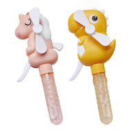 Bubbles & Fan - available in Dino & Unicorn