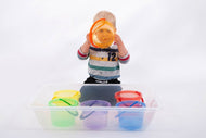 Translucent Colour Bucket Set of 6