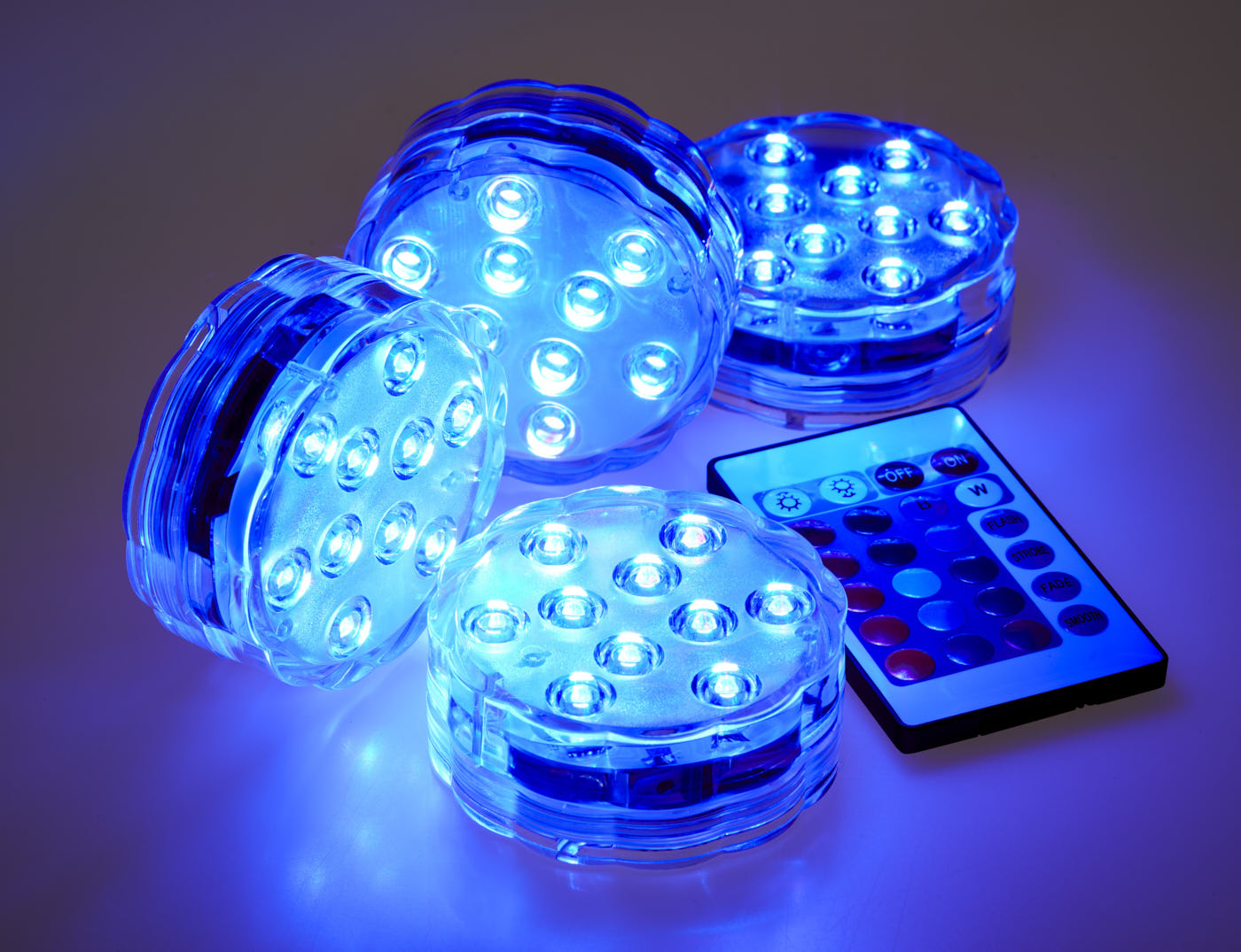 Dark Den Calming LED Disc Lamp - spa lights - several quantity options available