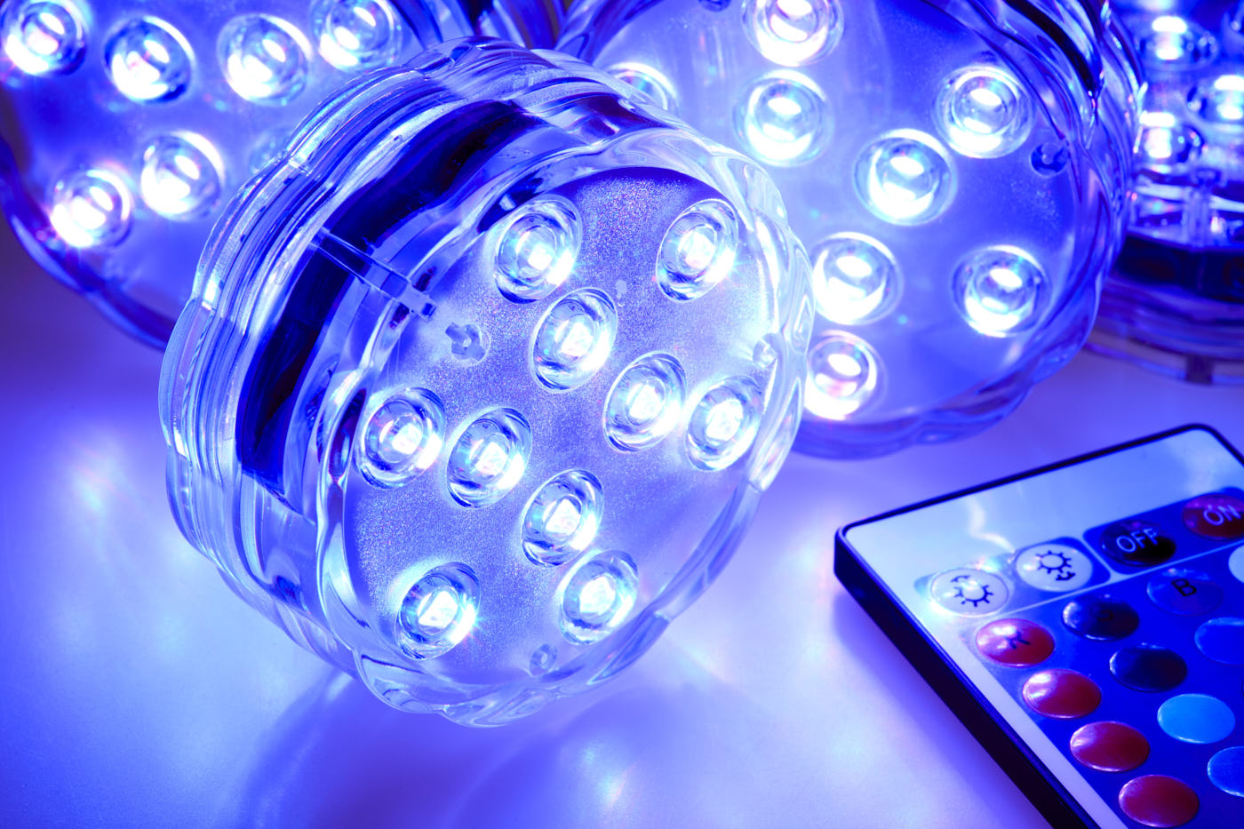 Dark Den Calming LED Disc Lamp - spa lights - several quantity options available