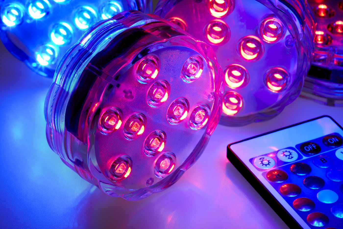 Dark Den Calming LED Disc Lamp - spa lights - several quantity options available