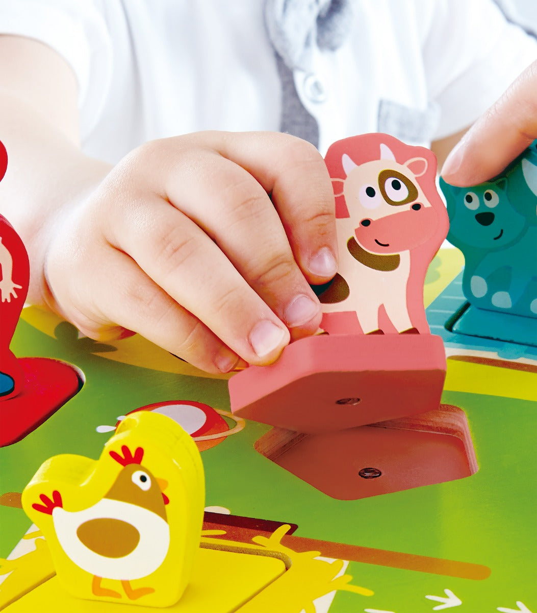 Farmyard Sound Puzzle Board