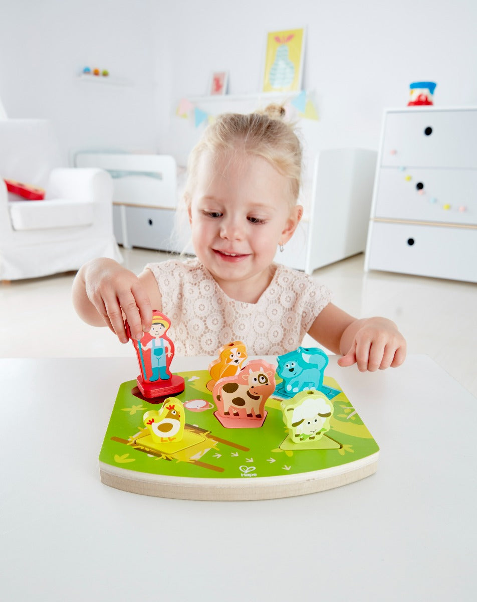 Farmyard Sound Puzzle Board