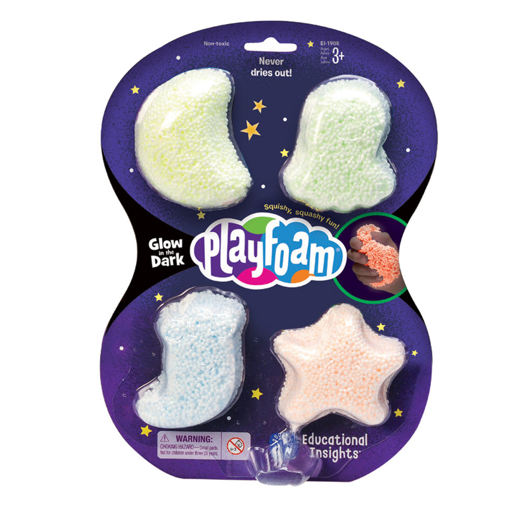 PlayFoam - Glow in the Dark - Pack of 4