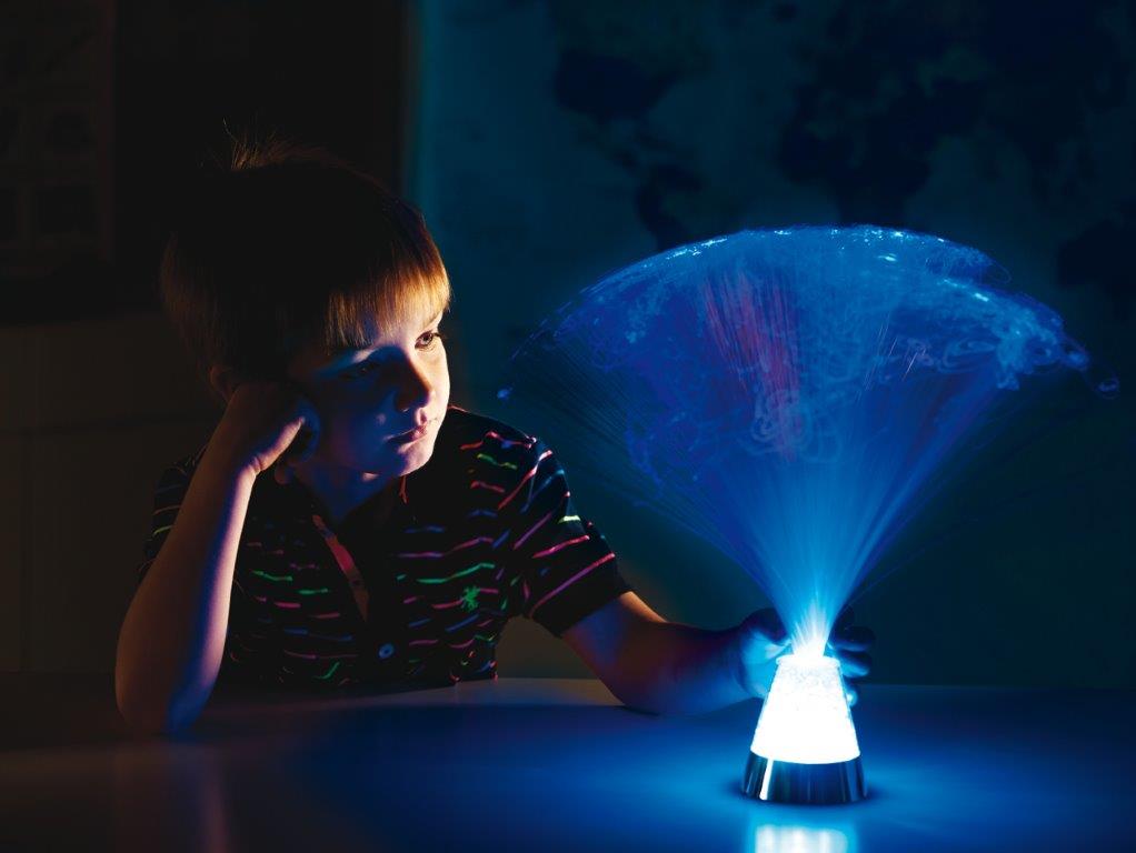 Fibre Optic Ice Lamp - switch adapted