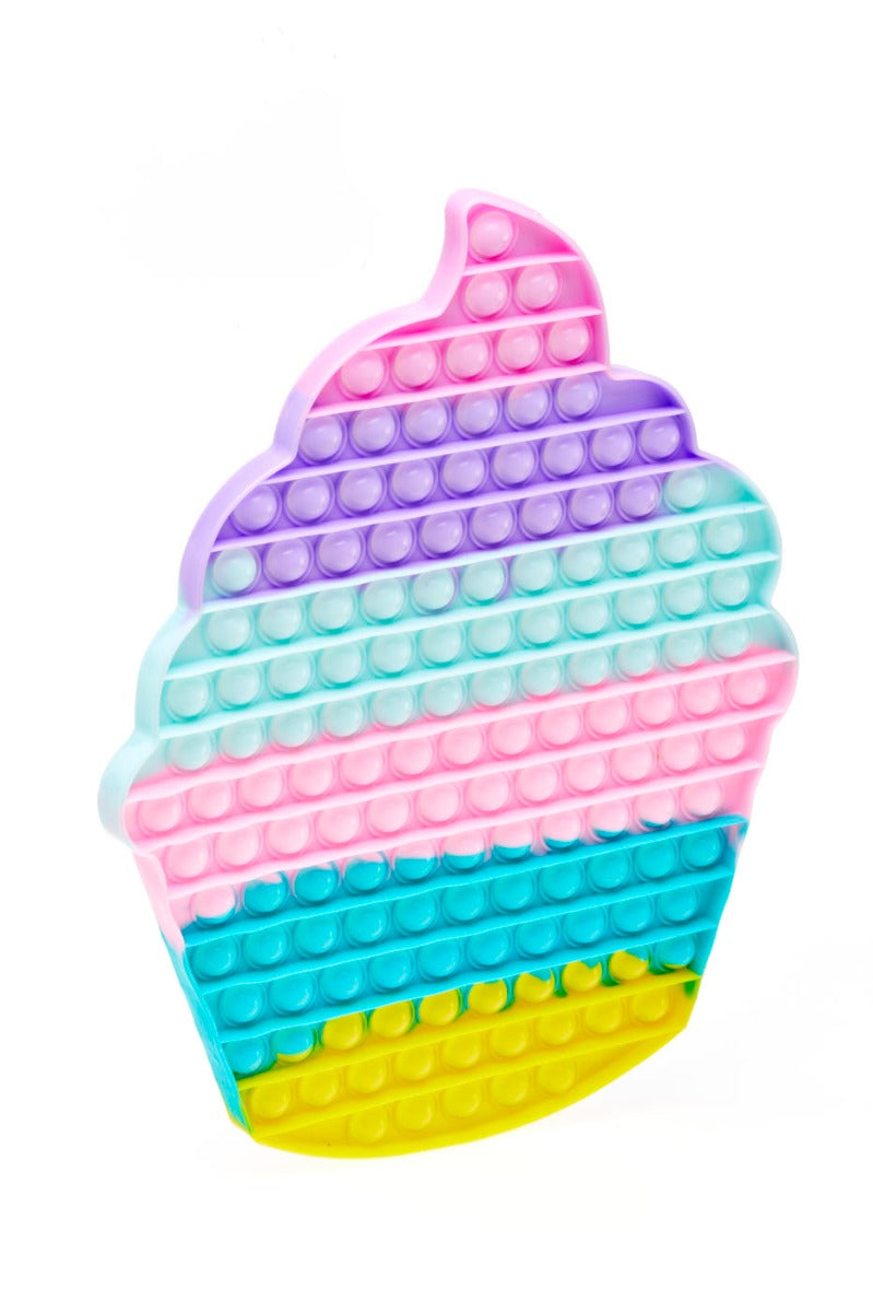Giant Cupcake Push-Popper Fidget Toy