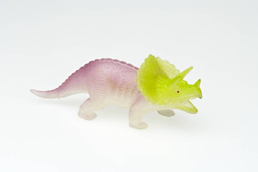 Glow In The Dark Scrunchy Fidget Dinosaur, Single