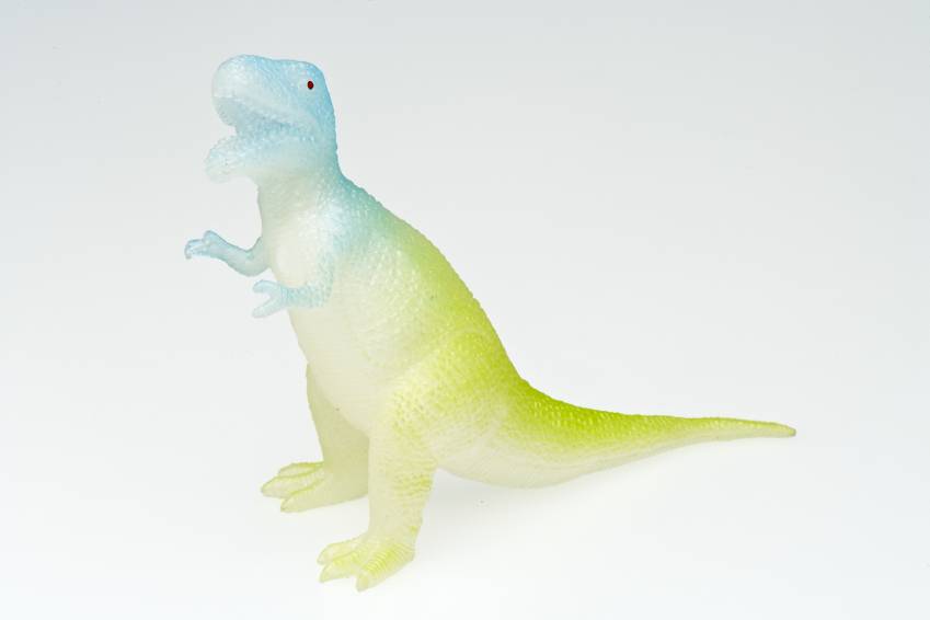 Glow In The Dark Scrunchy Fidget Dinosaur, Single