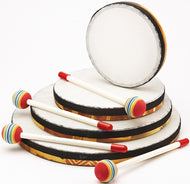 Hand Drums with Beater - 200mm Diameter