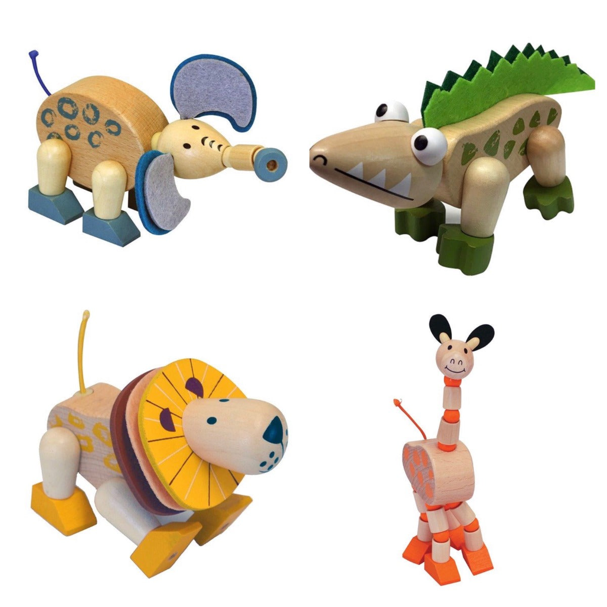 Wooden Flexi Jungle Animal