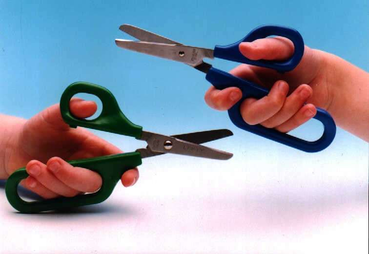 Long Loop Scissors - 45mm Round Blade - LEFT HANDED