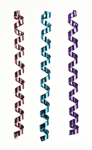 Metallic Spirals - set of 3