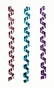 Metallic Spirals - set of 3