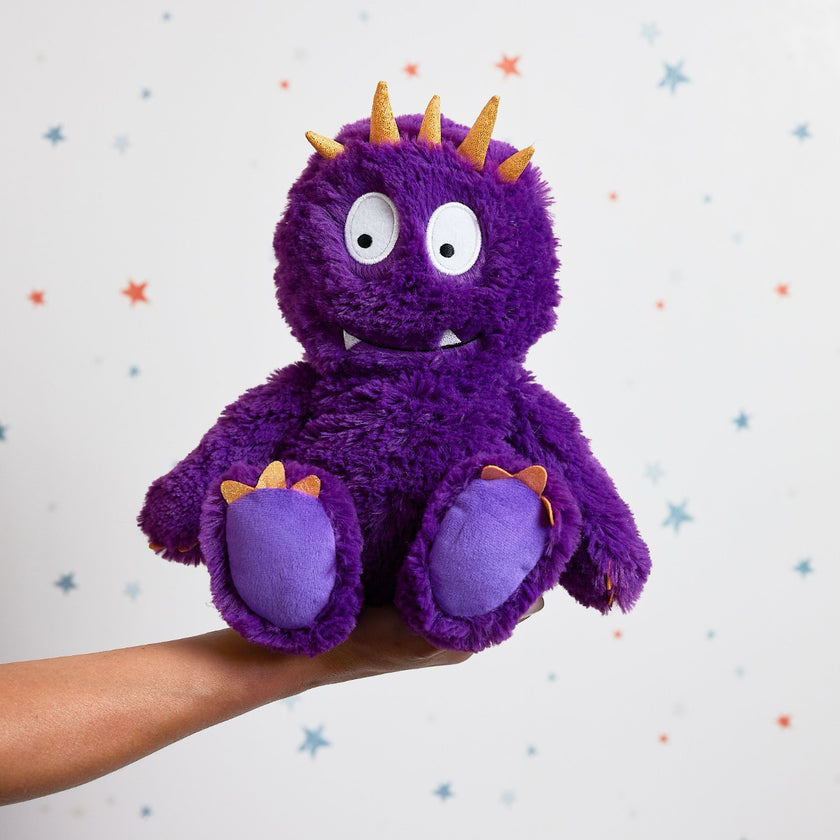 Heat Up Cosy Warmie - Penny the Purple Monster - weighted at 2lbs - Halloween Fun