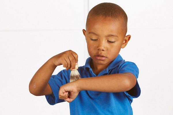 Natural Body Brushes Basket