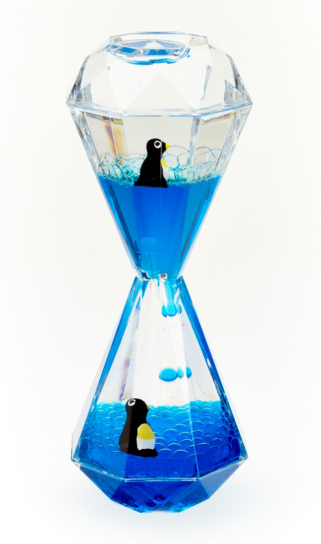 Penguin Timer Liquid Visual Timer, Blue – Explore Your Senses Ltd