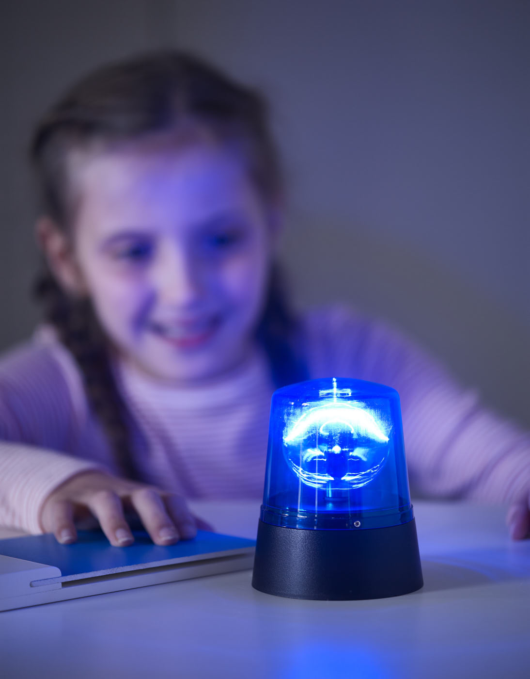 Switch adapted Police Light - Blue