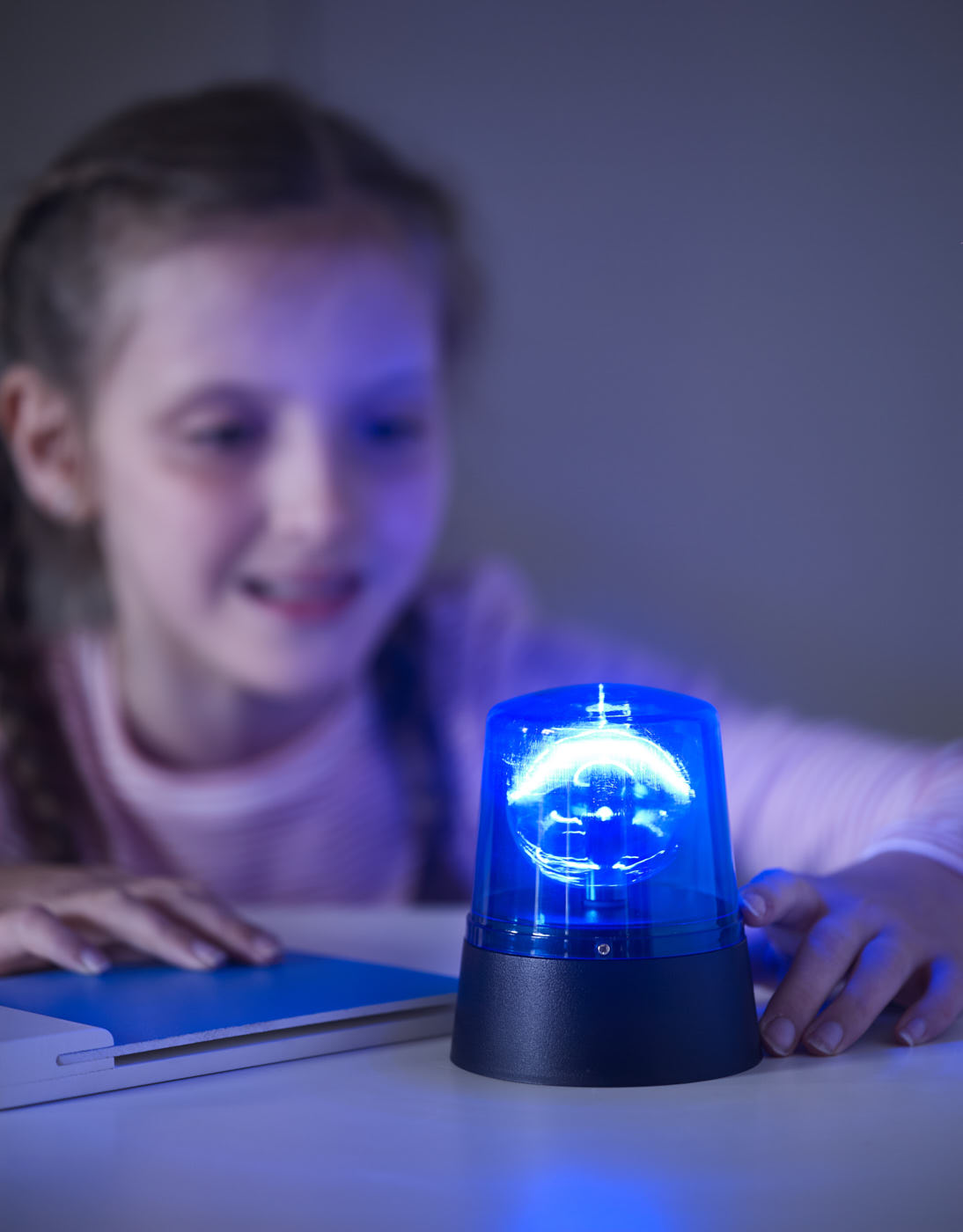 Switch adapted Police Light - Blue