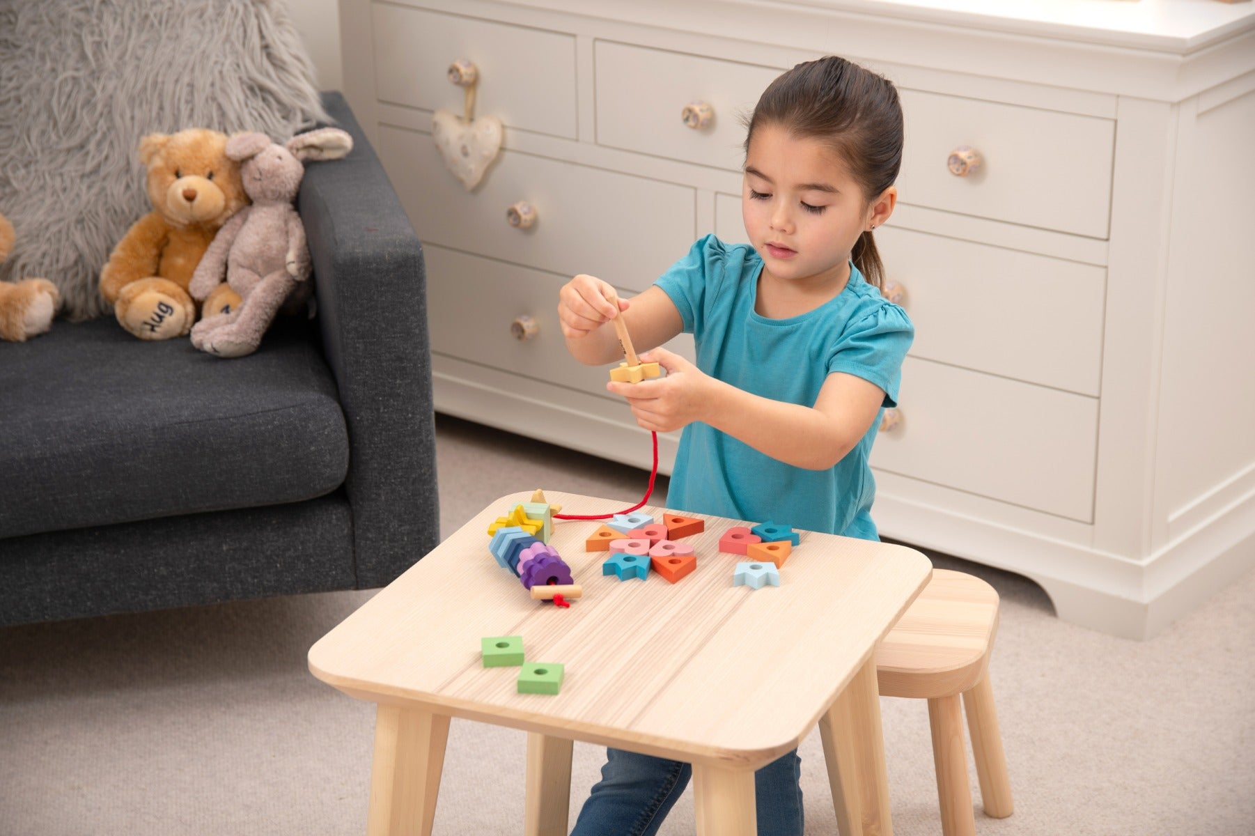 Rainbow Lacing Shapes