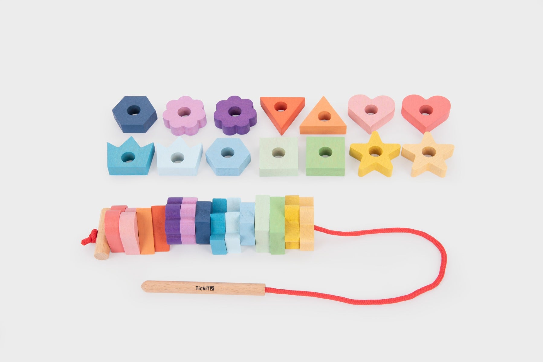 Rainbow Lacing Shapes