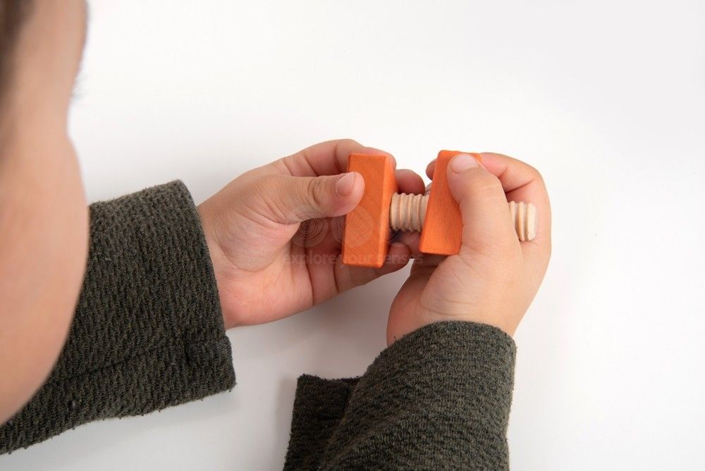 Rainbow Wooden Nuts & Bolts