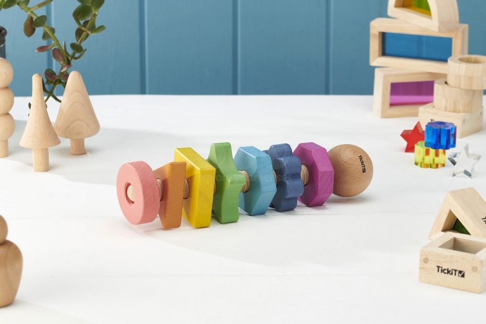 Rainbow Wooden Shape Twister