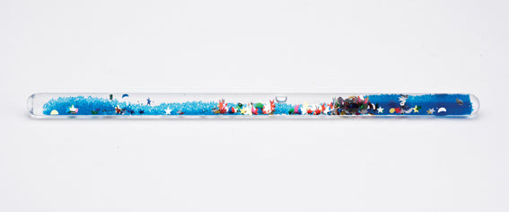 Glitter Tube Wand, Large - Blue