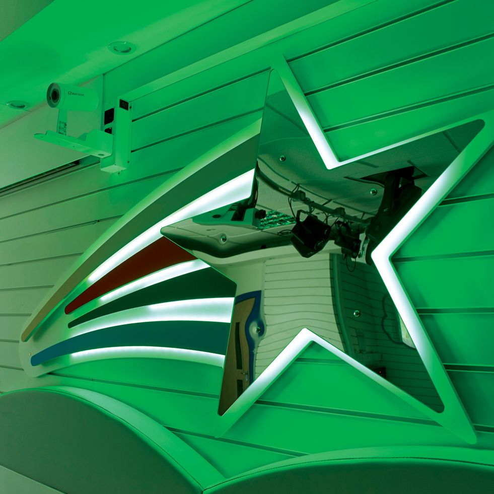 Shooting Star Mirror Panel - also available as colour change & Interactive