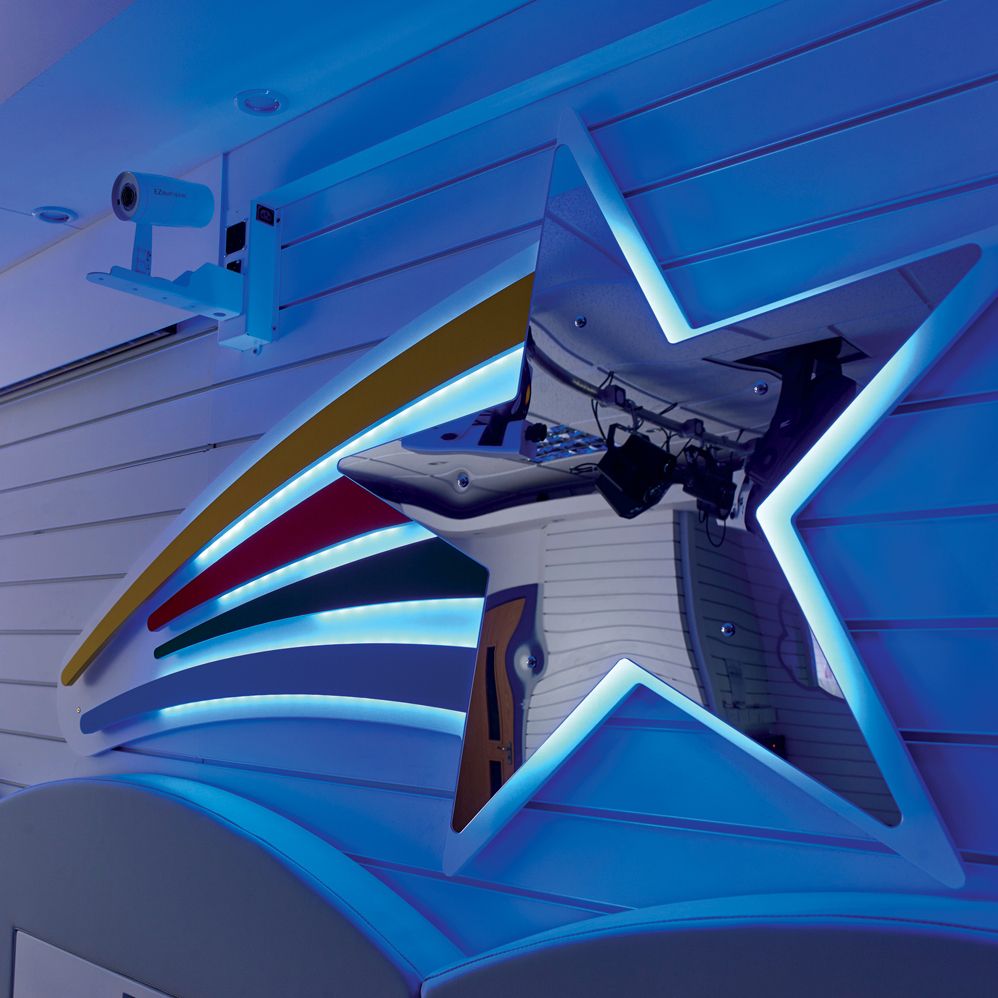 Shooting Star Mirror Panel - also available as colour change & Interactive