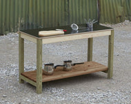 Simple 'anyway table' - ideal alongside a mud kitchen