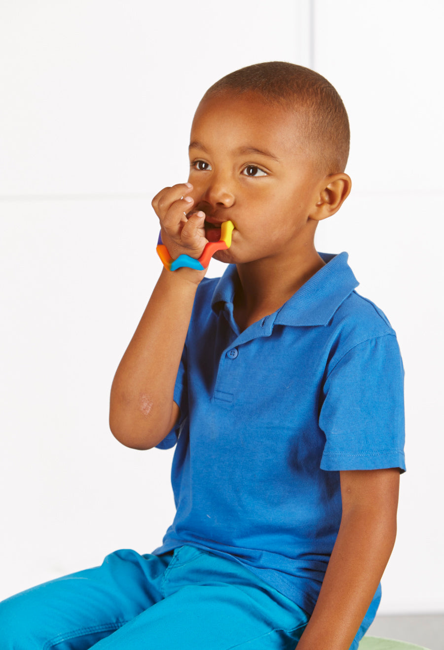 Chewy Chewable Wave Rainbow Bangle