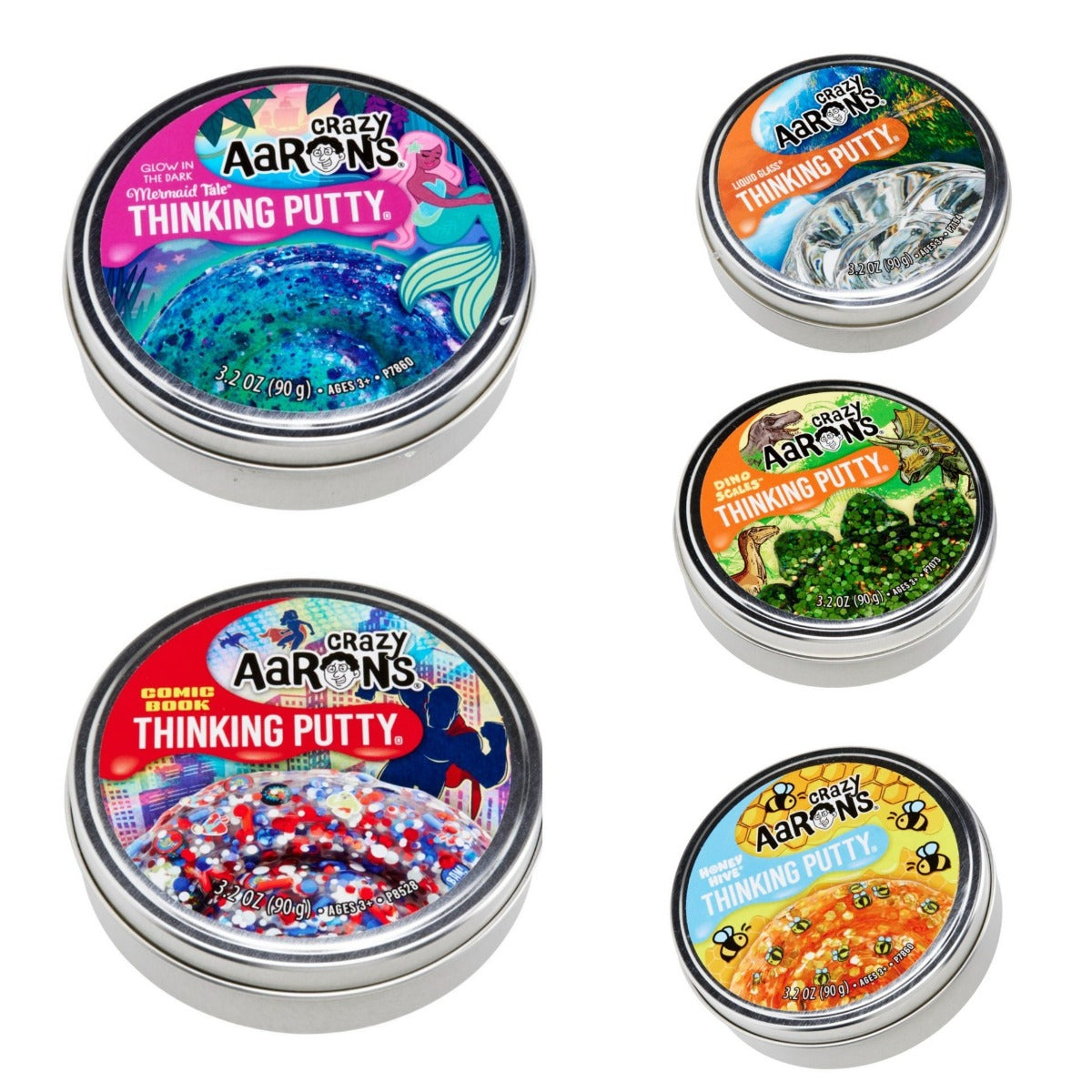 Crazy Aarons Thinking Putty - different options available - NEW range!