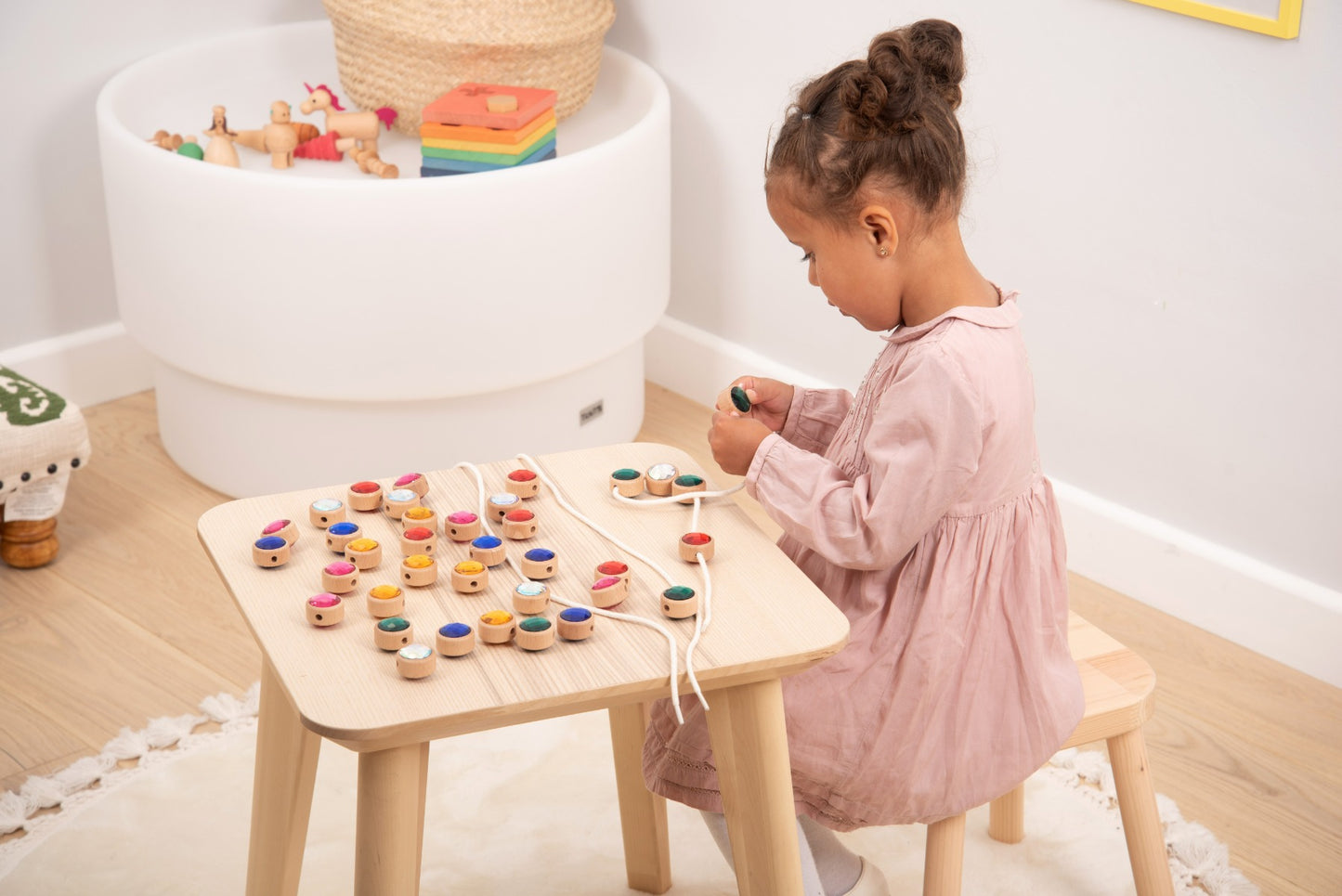 Wooden Lacing Jewels