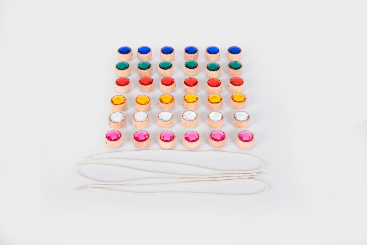 Wooden Lacing Jewels