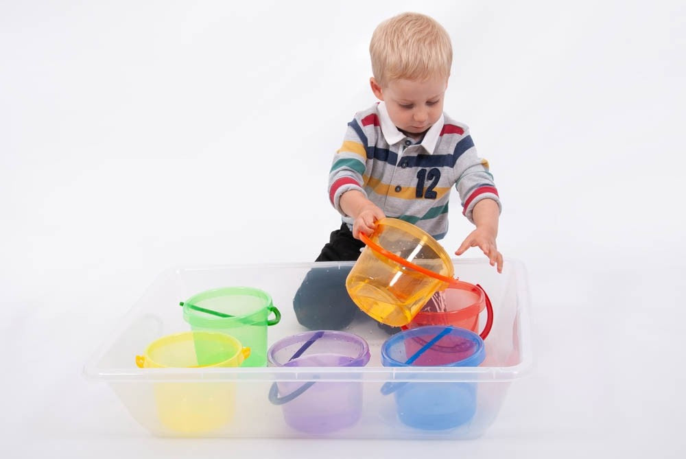 Translucent Colour Bucket Set of 6