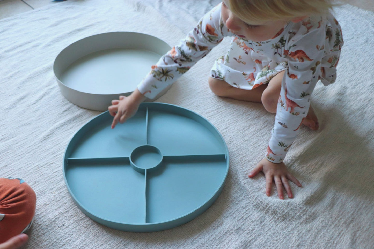 Sensory Tray Play with Lid