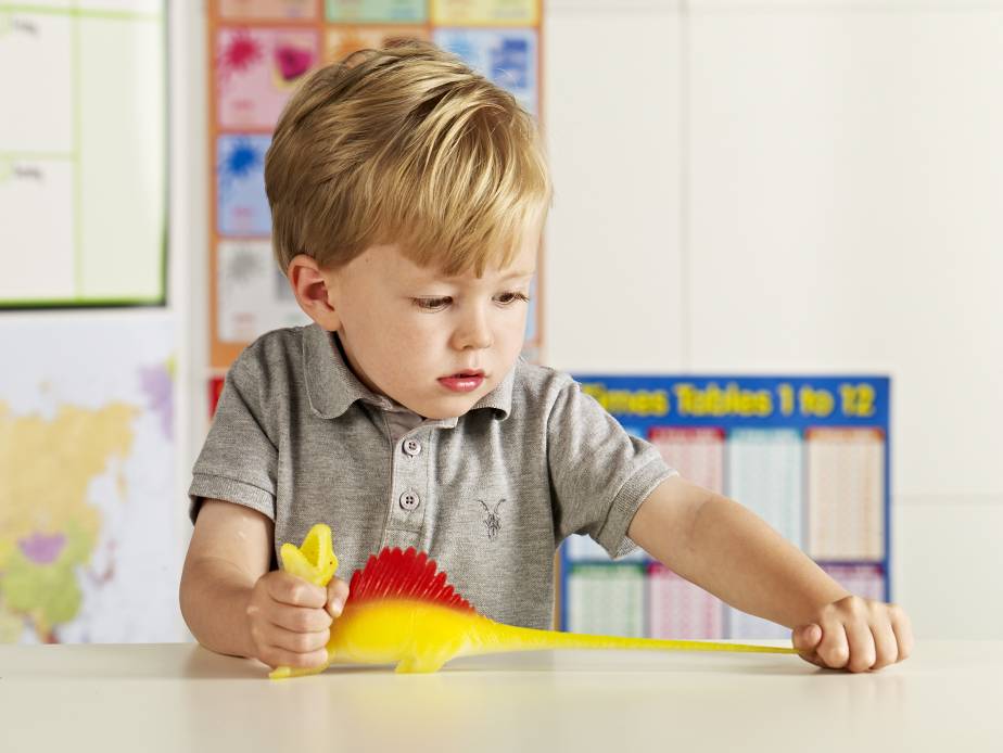 Glow in the Dark Scrunchy Fidget Dinosaurs, set of 6