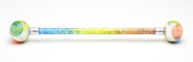 Rainbow Glitter Batons - set of 2